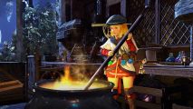 BDO codes: a woman is stirring a cauldron.