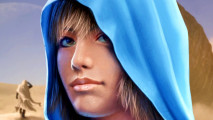 Dune Imperium Rise of Ix - A blond-haired figure looks at you from under a blue hood.