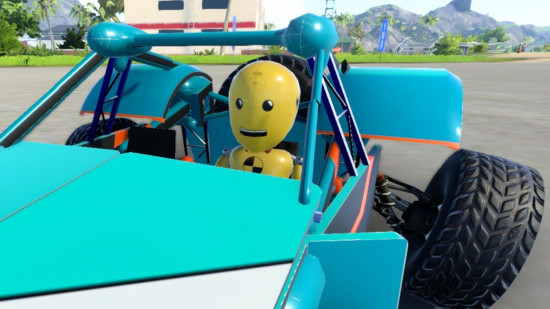Kithack Model Club from ex Kerbal Space Program dev hits full release: A happy test car driver test drives a car.