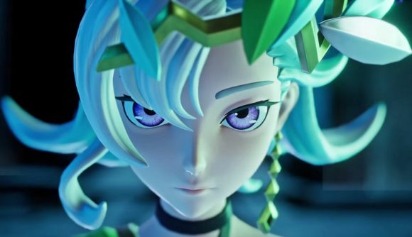 Lily, one of the Pal Tamers that appear in the challenge towers on Palpagos Island, faces off against the player.