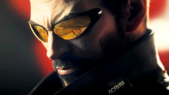 Deus Ex and Baldur's Gate lead Prime Gaming August free games lineup - Deus Ex Mankind Divided protagonist Adam Jensen, a bearded man wearing orange shades and a high-collared jacket..