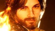 Free Steam game The First Descendant gives out previously exclusive rewards to all as compensation after launch - A bearded man smiles slightly as fire appears before him.